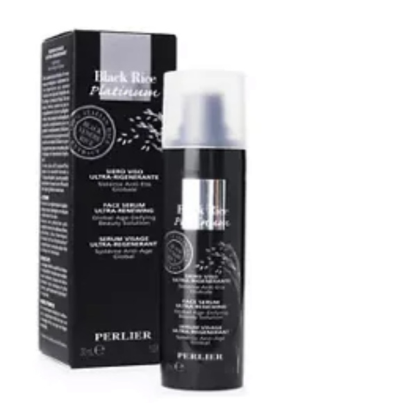 NIB Perlier Black Rice Platinum renewing face serum